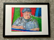 Load image into Gallery viewer, Ben Waters mixed media artwork by Stella Tooth in frame