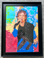 Load image into Gallery viewer, Mick Jagger in frame by Stella Tooth artist