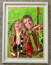 Load image into Gallery viewer, Never the bride Catherine Feeney Yoyo Buys mixed media paper by Stella Tooth in frame