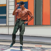 Load image into Gallery viewer, Tap dancer Paris digital painting by Stella Tooth