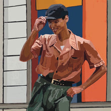 Load image into Gallery viewer, Close up tap dancer Paris digital painting by Stella Tooth