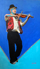 Load image into Gallery viewer, The slackrope walker acrylic on canvas by Stella Tooth
