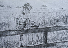 Load image into Gallery viewer, A Shropshire lad original drawing by Stella Tooth portrait artist