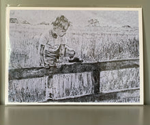 Load image into Gallery viewer, A Shropshire lad print reproduction of original drawing by Stella Tooth portrait artist