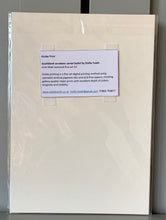 Load image into Gallery viewer, Fine art print reproduction of original artwork Southbank acrobats: aerial ballet by Stella Tooth back view