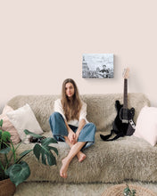 Load image into Gallery viewer, Alex Gibson Southbank busker Mixed media on paper artwork by Stella Tooth Artist