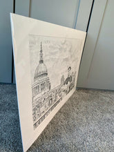 Load image into Gallery viewer, Alex Gibson Southbank busker Mixed media on paper by Stella Tooth Artist