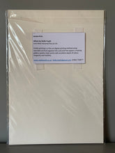 Load image into Gallery viewer, Fine art print reproduction of Allium original pencil on cradled gesso panel artwork by Stella Tooth floral art. Back view