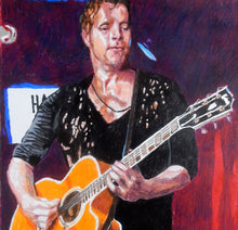 Load image into Gallery viewer, Arno Carstens at the Half Moon Putney Original Artwork by Stella Tooth Detail