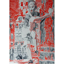 Load image into Gallery viewer, Arrogance vs conviction the tightrope original mixed media art by Stella Tooth artist

