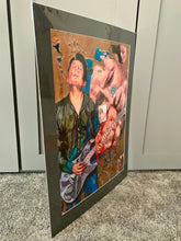 Load image into Gallery viewer, Aynsley Lister at the Half Moon Putney original mixed media artwork by Stella Tooth Side
