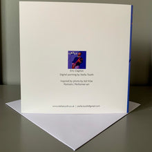 Load image into Gallery viewer, Back of Eric Clapton fine art greetings cards by Stella Tooth