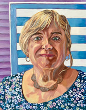Load image into Gallery viewer, Barbara Wichmann oil painting commission by Stella Tooth portrait artist
