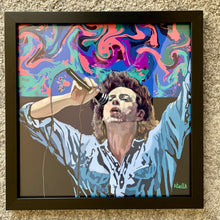 Load image into Gallery viewer, Bob Geldof digital painting by Stella Tooth artist in frame