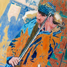 Load image into Gallery viewer, Busker Florence drawing on paper by Stella Tooth artist