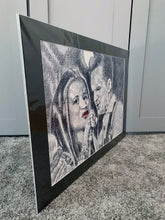 Load image into Gallery viewer, CASH and Carter at the Half Moon Putney Original Drawing by Stella Tooth Side