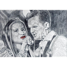 Load image into Gallery viewer, CASH and Carter at the Half Moon Putney Original Drawing by Stella Tooth