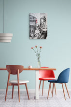 Load image into Gallery viewer, Juggling busker Corey Pickett performing in Covent Garden London pencil drawing on paper by Stella Tooth portrait artist