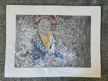 Load image into Gallery viewer, Daisy and other flowers by Stella Tooth Pencil on paper