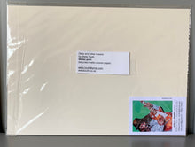 Load image into Gallery viewer, Fine art print reproduction of Daisy and other flowers original drawing by Stella Tooth artist Back view