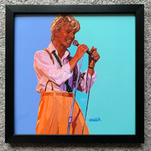 Load image into Gallery viewer, David Bowie digital painting by Stella Tooth artist inspired by photo by Sol N'jie framed