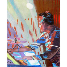 Load image into Gallery viewer, Dom Beken of the Saucerful of Secrets Mixed Media by Stella Tooth Artist