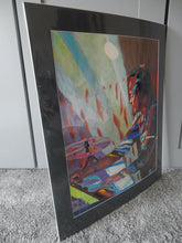 Load image into Gallery viewer, Dom Beken of the Saucerful of Secrets Mixed Media by Stella Tooth Artist Side