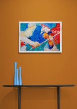 Load image into Gallery viewer, Police Dog Hogan Eddie Bishop mixed media on paper artwork by Stella Tooth