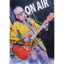 Load image into Gallery viewer, Elvis Costello by Stella Tooth mixed media on paper