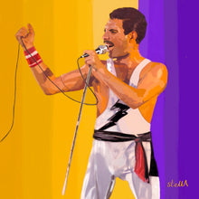 Load image into Gallery viewer, Freddie Mercury digital painting by Stella Tooth