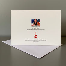 Load image into Gallery viewer, Fine art greetings card back by Stella Tooth music art