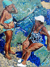 Load image into Gallery viewer, Here comes the sun oil painting by Stella Tooth bather art

