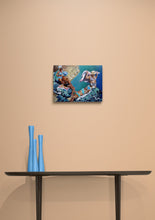 Load image into Gallery viewer, Ischia friends oil on canvas by Stella Tooth bather artist