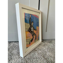 Load image into Gallery viewer, Jailhouse Rock oil on canvas painting of singer Elvis Presley by Stella Tooth side