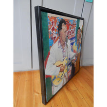 Load image into Gallery viewer, Johnny Gunner and the Raiders music band performing live oil on canvas in frame artwork by Stella Tooth