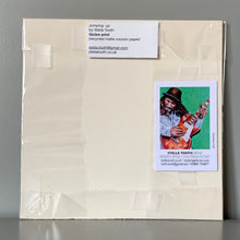 Load image into Gallery viewer, Fine art print of Jumping Up reproduced from original oil painting of Notting Hill carnival dancer by Stella Tooth artist Back view