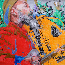 Load image into Gallery viewer, Just Busking mixed media artwork by Stella Tooth