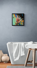 Load image into Gallery viewer, Digital painting by Stella Tooth artist of Rolling Stones lead guitarist and co songwriter Keith Richards room view

