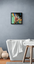 Load image into Gallery viewer, Digital painting by Stella Tooth artist of Rolling Stones lead guitarist and co songwriter Keith Richards room view