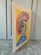 Load image into Gallery viewer, Last of the Mohicans by Stella Tooth Artist Drawing Side