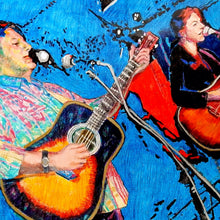 Load image into Gallery viewer, Laura Cantrell mixed media on paper artwork by Stella Tooth