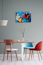 Load image into Gallery viewer, Laura Cantrell mixed media on paper artwork by Stella Tooth room view