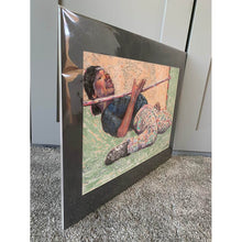 Load image into Gallery viewer, Limbo How low can you go mixed media drawing artwork on paper artwork by Stella Tooth street performer in London Side