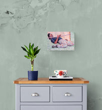 Load image into Gallery viewer, Limbo How low can you go mixed media drawing artwork on paper artwork by Stella Tooth street performer in London Landscape