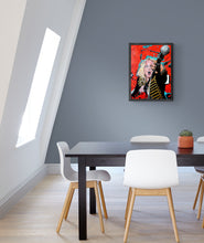 Load image into Gallery viewer, Never the bride Nikki Lamborn mixed media on paper by Stella Tooth room view