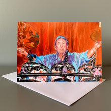 Load image into Gallery viewer, Nick Mason and his saucerful of secrets Fine Art Greetings Card 3 pack