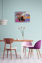 Load image into Gallery viewer, Oopsie-Mamushka-by-Stella-Tooth-1 1024 × 1024px Oopsie Mamushka musician busking in Covent Garden mixed media drawing on paper original artwork by Stella Tooth