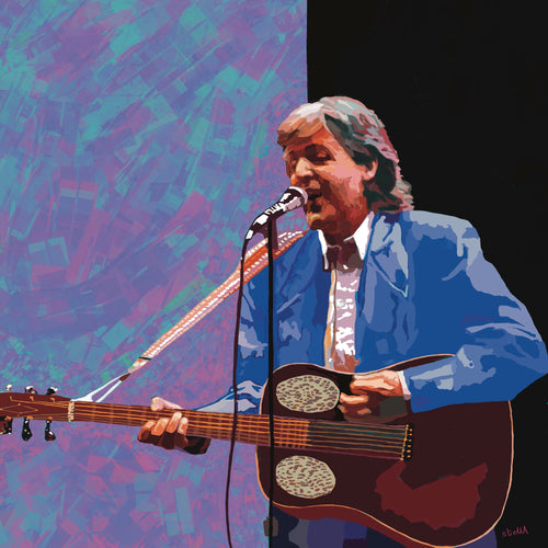 Paul McCartney digital painting by Stella Tooth musician artist