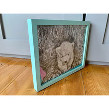 Load image into Gallery viewer, Polar bears pencil on paper side view by Stella Tooth