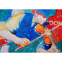 Load image into Gallery viewer, Police Dog Hogan Eddie Bishop mixed media on paper artwork by Stella Tooth